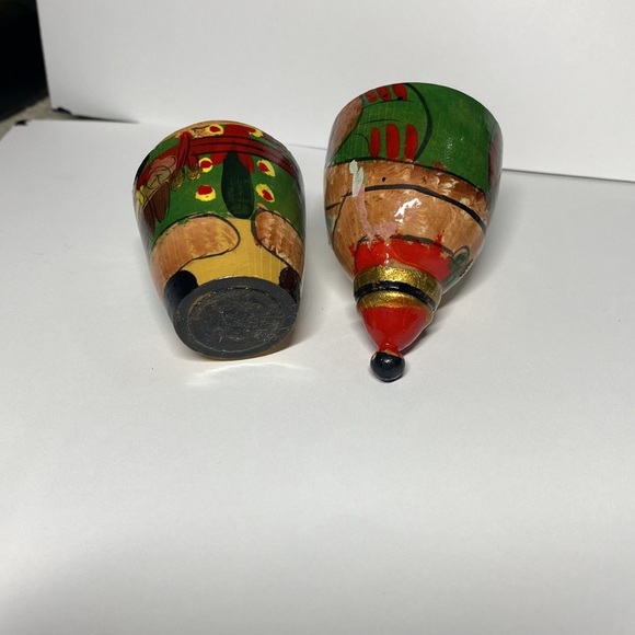 Vintage Wooden Russian Nesting Doll Santa Claus - Christmas Ornament (1 piece)​ - Picture 7 of 9